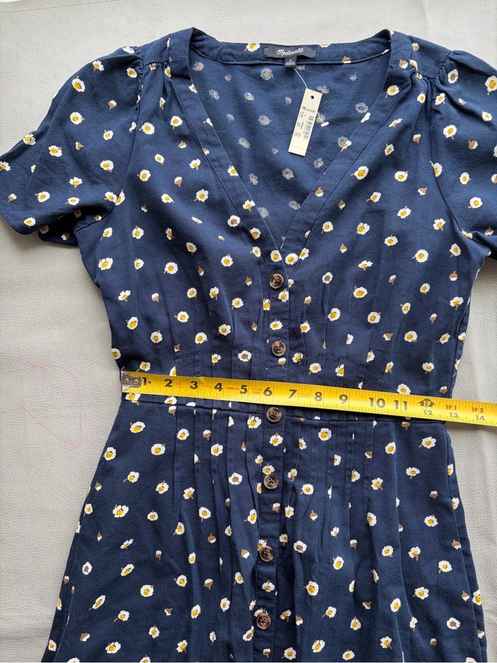 NEW Madewell Daylily midi dress in Daisy Dots - Picture 3 of 6